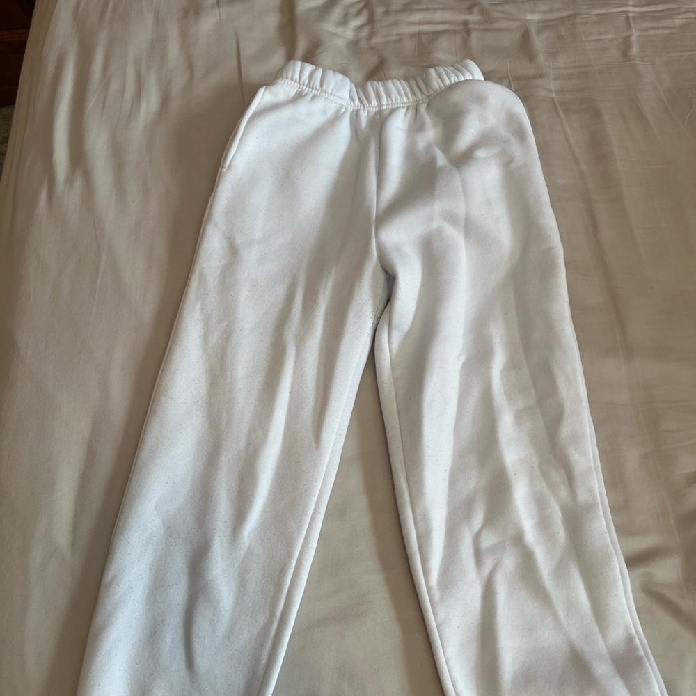 White Jogger Pants